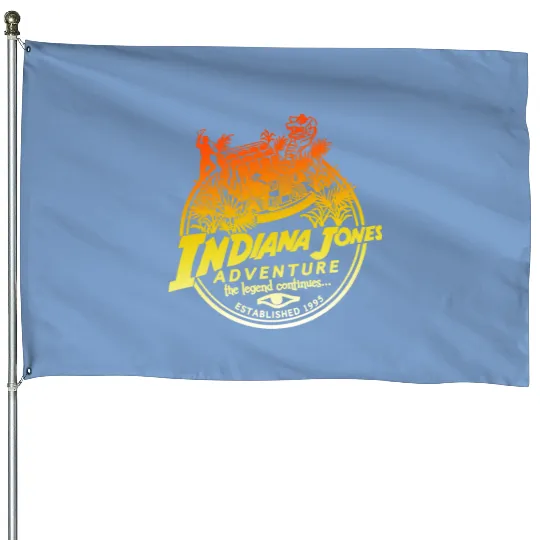 Indiana Jones House Flags, Disney House Flags, Disney Family House Flags, Disney Matching House Flags