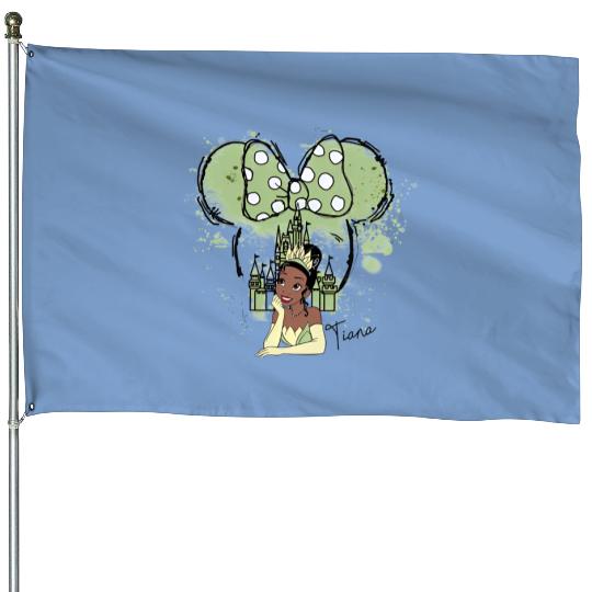 Princess Tiana Tank, Disney Watercolor Castle House Flags, Disney Tiana Tank, Disney Girl Trip