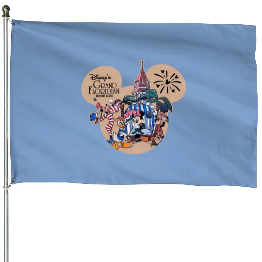Vintage Grand Floridian Resort and Spa House Flags, Disneyland House Flags