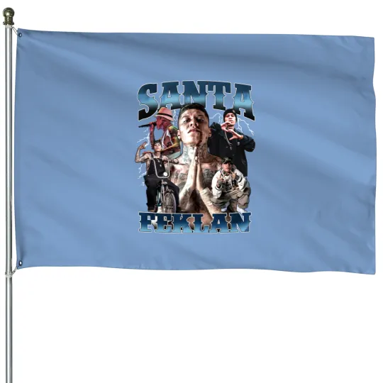 Santa Fe Klan vintage look House Flags playera regional mexicano Santa Fe Klan T- House Flags