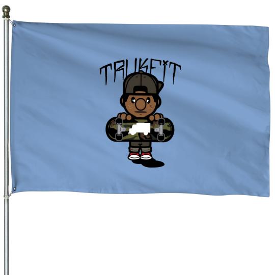 Trukfit Mens Lil Wayne Skate Essential House Flags