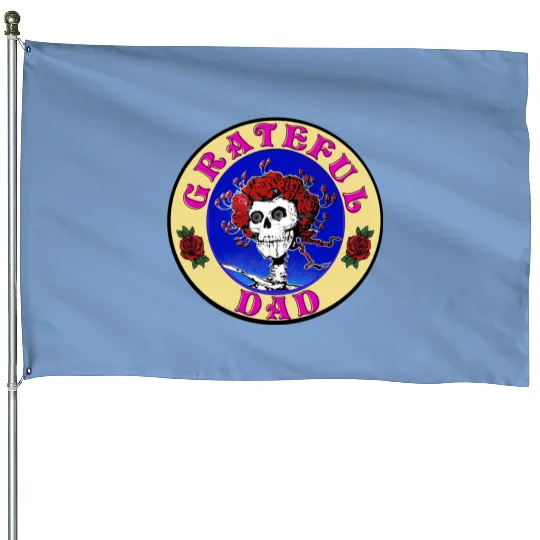 Grateful Dad House Flags