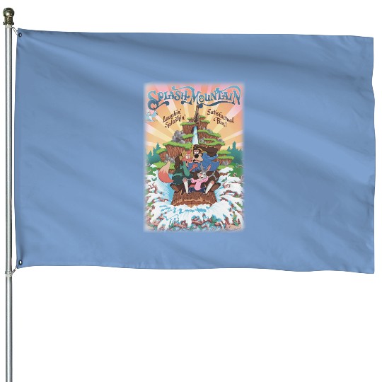 Vintage Splash Mountain House Flags, Disney Family House Flags, Brer Rabbit, Brer Bear, Brer Fox, Disney Ride House Flags, WDW 2023