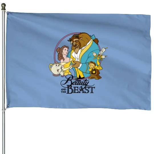 Disney Princess Belle House Flags, Disney Beauty