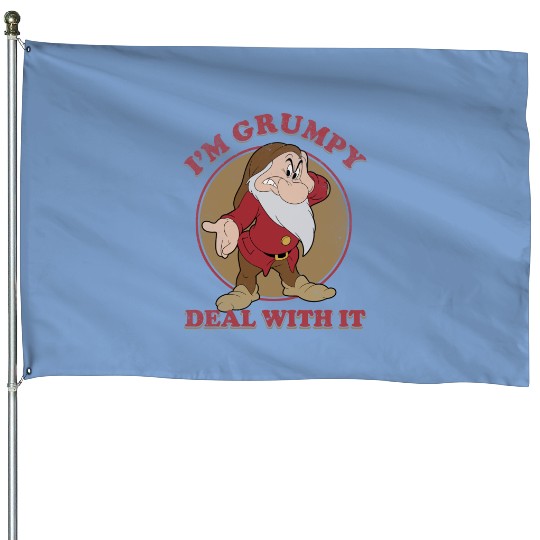 Grumpy Deal With It Dopey And Grumpy 2023 House Flags Disney Trip 2023