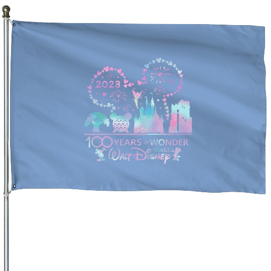Disney 100 Years Of Wonder House Flags, Disney Family House Flags, Disney Trip 2023 House Flags