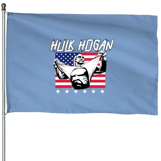 Hulk Hogan Stars And Stripes Unisex House Flags