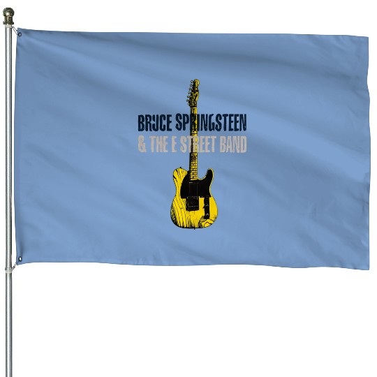 Vintage BRUCE SPRINGSTEEN House Flags Bruce Springsteen & The E Street Band Graphic House Flags