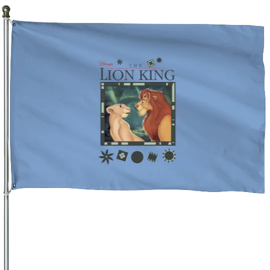 90s The Lion King Disney Movie Promo House Flags. Vintage 1990s