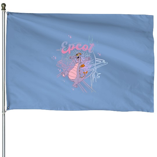Disney Epcot Funny Figment Imagination House Flags