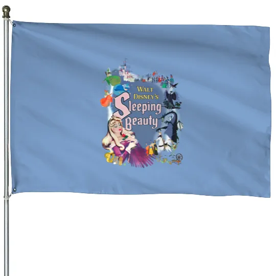 Disney Sleeping Beauty House Flags, Disney House Flags, Disney Princess House Flags
