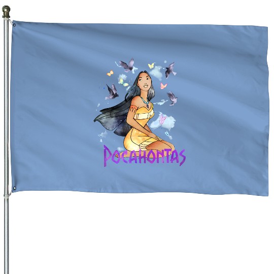 Disney Pocahontas Watercolors Of The Wind Graphic House Flags