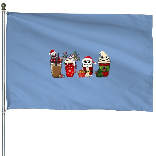 Disney The Nightmare Before Christmas, Christmas Coffee House Flags