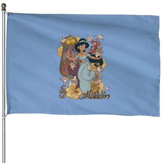 Vintage Princess Jasmine Alladin House Flags,Disney Character House Flags