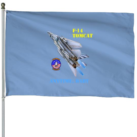 F-14 Tomcat - Anytime, Baby House Flags
