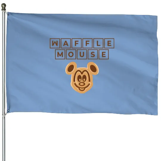 Waffle Mouse House Flags,Disney Epcot House Flags,Mickey Mouse Head,Disney World House Flags