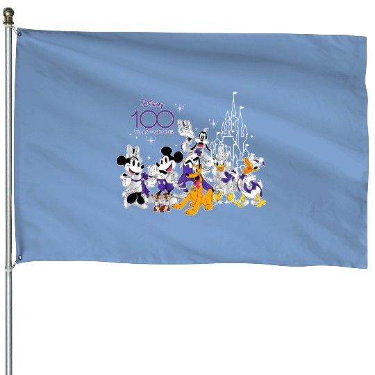100 Years Of Wonder House Flags, Disney Anniversary House Flags, Disney 100th House Flags, Magic Kingdom House Flags