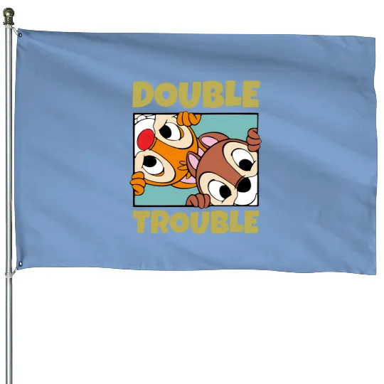 Chip n Dale House Flags,Double And Trouble House Flags,Chip And Dale,Disney Chip And Dale House Flags,Chip House Flags,Dale House Flags