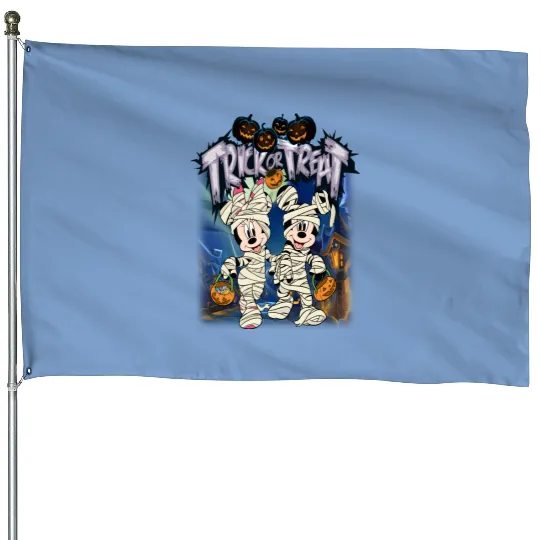 Vintage Disney World Halloween House Flags