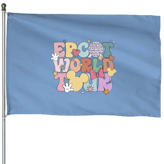 Disney Epcot World Tour Tank, Retro Disney Epcot Tank, Disney Tank, Epcot Trip Tank House Flags