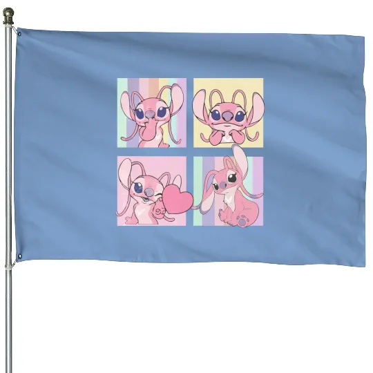 Retro Disney Angel House Flags, Stitch and Angel House Flags