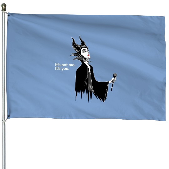 Disney Villains Maleficent It's Not Me It's You House Flags, Sleeping Beauty House Flags