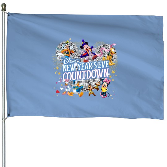 Disney New Years House Flags, Disney  House Flags, New Year's Eve Countdown Shir