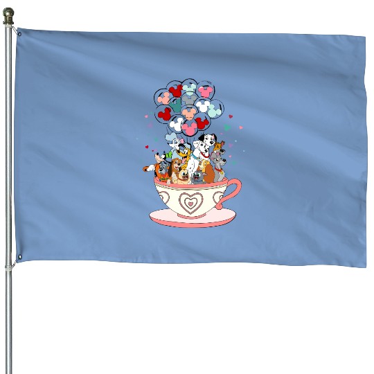 Disney Dog Tank, Disney Balloon Tank, Disney Trip Tanktop House Flags