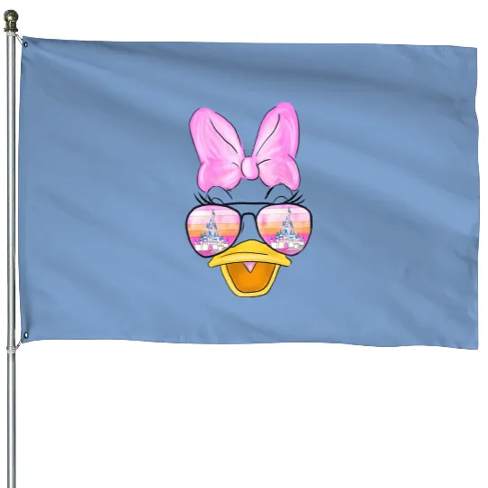 Vintage Daisy Duck House Flags, Disney  House Flags