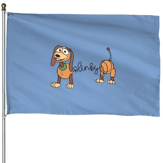Slinky Dog House Flags, Toy Story Character House Flags, Disney Slinky Dog