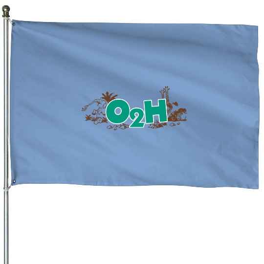 Back Side of Water House Flags O2H Jungle Cruise Disneyland House Flags Unisex