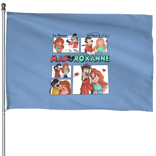Disney A Goofy Movie Couples House Flags, Max And Roxanne House Flags