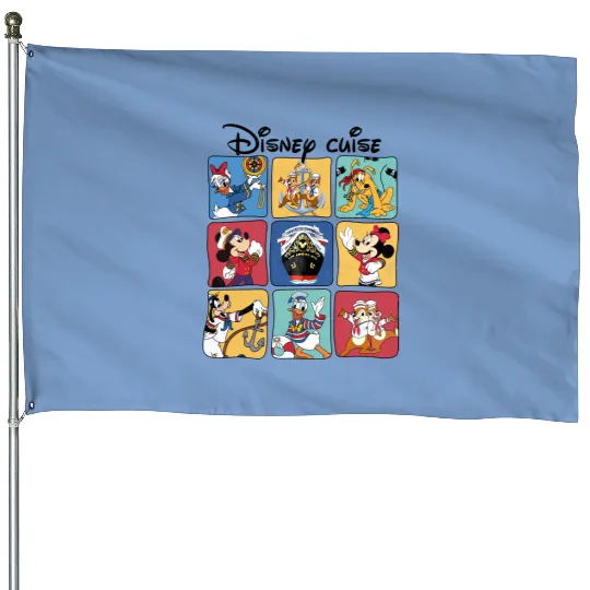Disney Cruise House Flags, Disney Family Matching Cruise House Flags, Disney Cruise Vacation House Flags