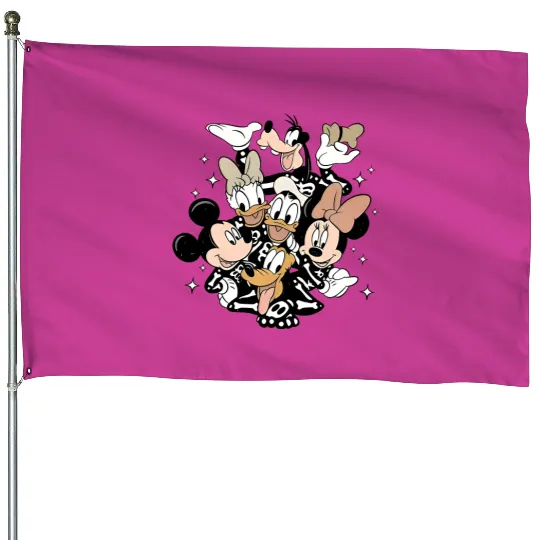 Disney Halloween Crop Top, Mickey Skeleton Crop Top House Flags