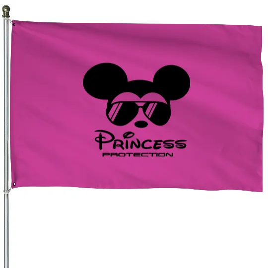 Princess Protection House Flags, Disney Princess Security House Flags, Disney Dad House Flags, Mickey Mouse House Flags