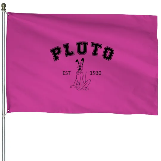 Discover Pluto Est 1930 House Flags, Vintage Pluto House Flags, Disney