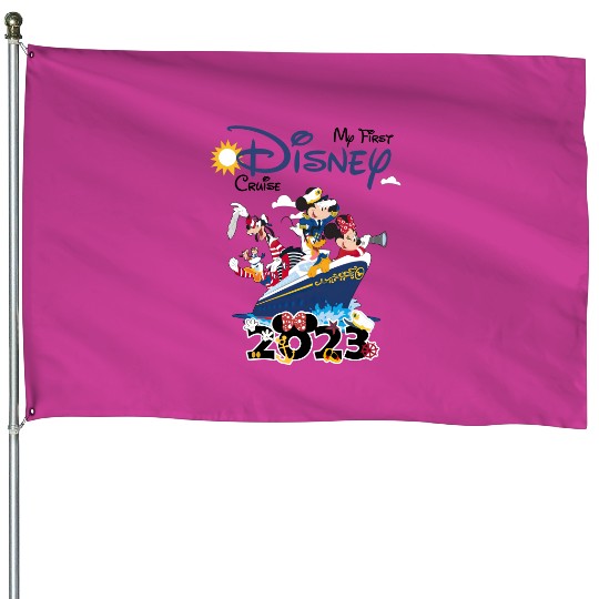 My First Disney Cruise 2023 House Flags, Captain Mickey Mouse And Friends House Flags