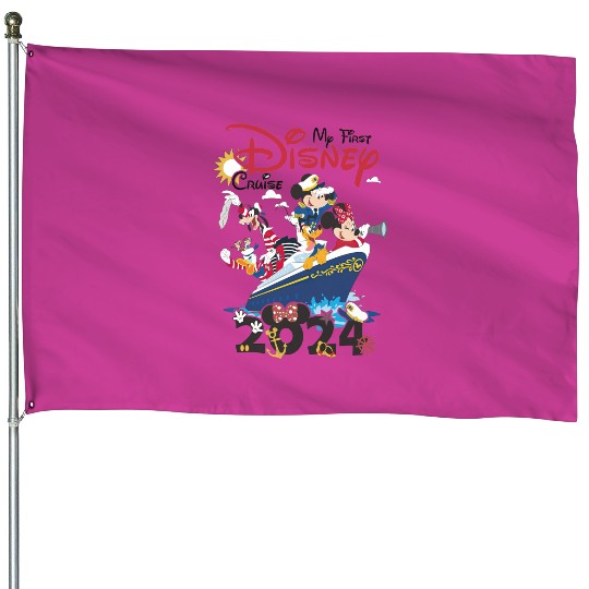 My First Disney Cruise 2024 House Flags, Captain Mickey Mouse And Friends House Flags