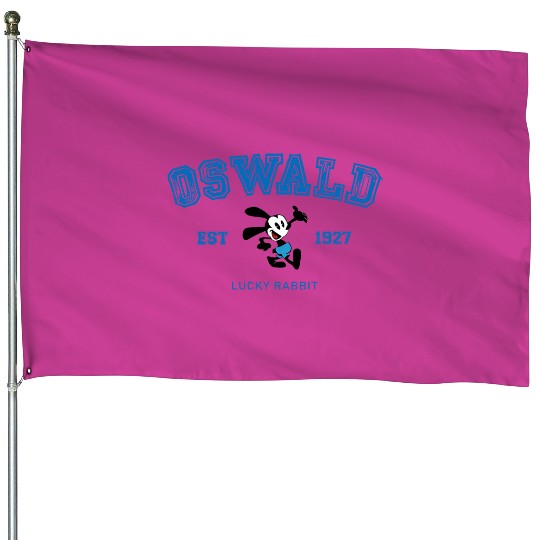 Disney Oswald the Lucky Rabbit vintage, Disney Oswald House Flags, Disney House Flags, Disney World House Flags, Magic Kingdom House Flags, Family Matching House Flags