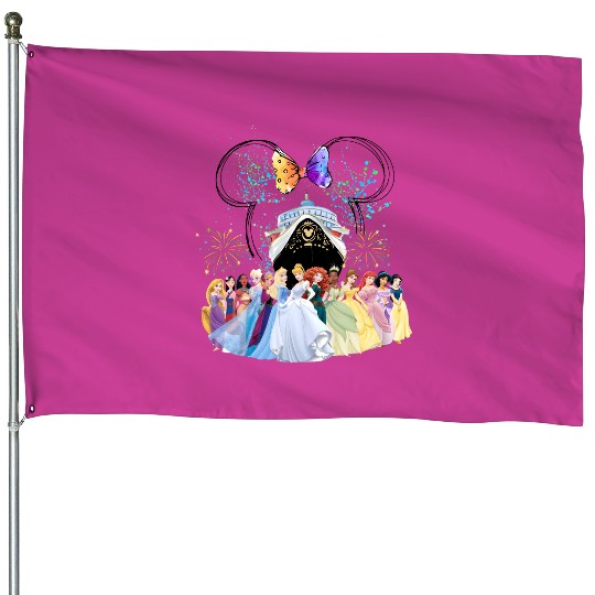 Disney Cruise Princess House Flags, Disney Princess House Flags, Disney Cruise Line 25th Anniversary House Flags