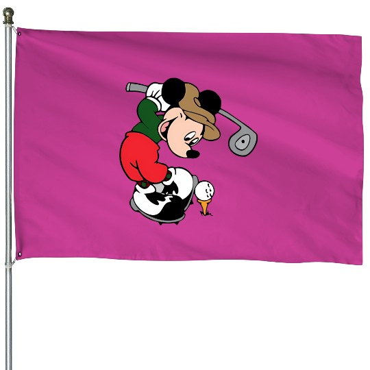 Mickey Golf House Flags, House Flags, House Flags, Disney Unisex House Flags, Disney Family Matching House Flags