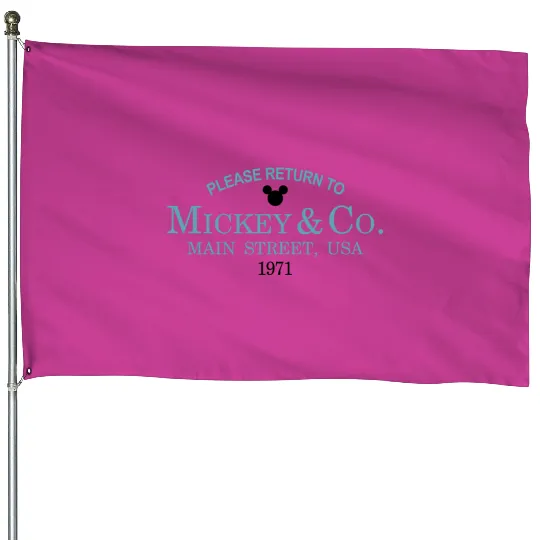 Mickey & Co Embroidered House Flags/House Flags/House Flags/Crewneck House Flags, Disney