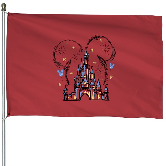 Cinde Castle House Flags, Disney  House Flags, Magic Kingdom House Flags