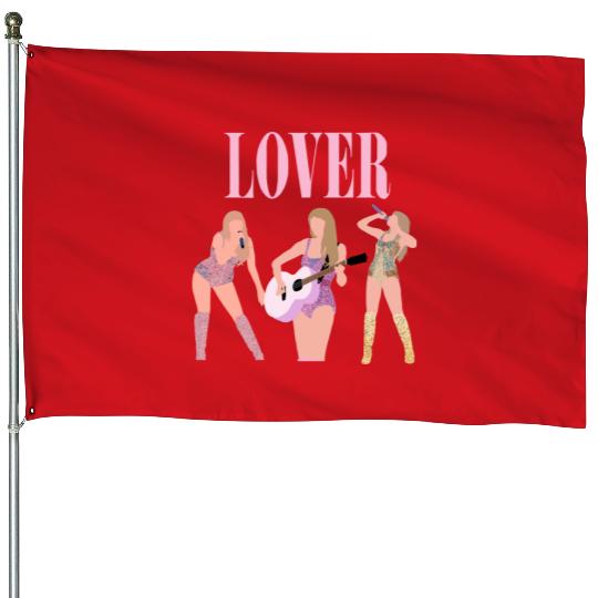 taylorswift lover eras tour art House Flags