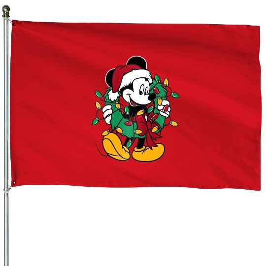 Disney Mickey Mouse Lights Raglan Baseball House Flags House Flags