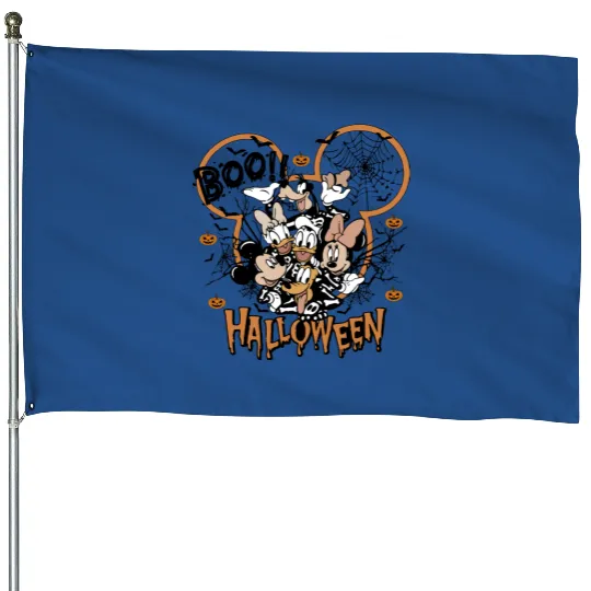 Vintage Disney Boo Halloween 2023 Unisex House Flags
