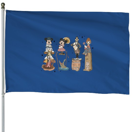 Haunted Mansion  House Flags, Mickey and Friends House Flags, Retro Disney Halloween House Flags