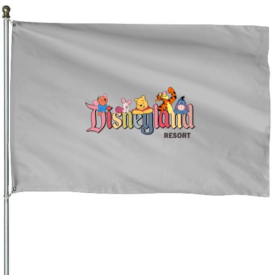 Disneyland House Flags, Disneyland Resort House Flags, Winnie the Pooh House Flags, Disneyland Resort House Flags, Pooh Bear House Flags, NA-060502