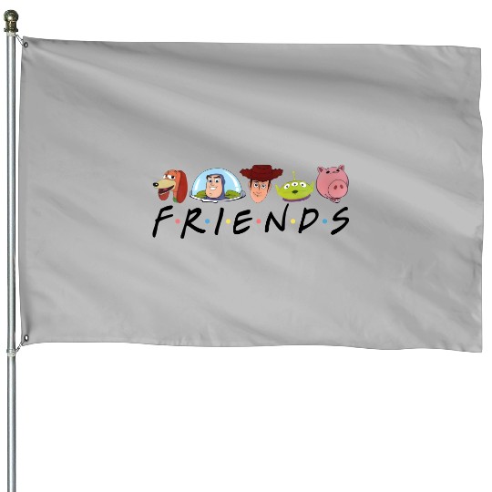 Vintage Disney Toy Story Friends 2023 House Flags, Disneyworld House Flags, Disneyland House Flags