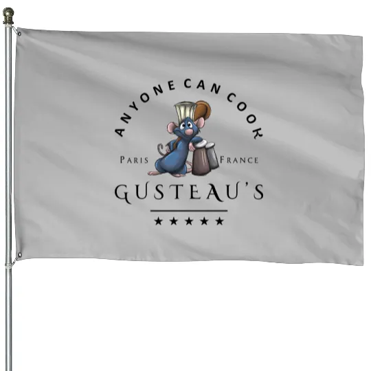 Ratatouille House Flags, Disney Remy House Flags, Disney Ratatouille House Flags, Anyone Can Cook House Flags